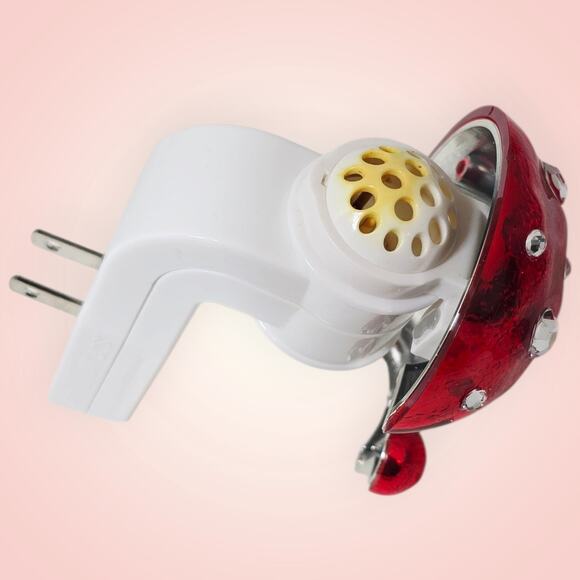 Bath & Body Works Jeweled Red Mushroom House Nightlight Plug Rhinestone - Picture 7 of 8